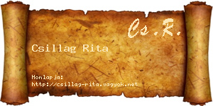 Csillag Rita névjegykártya
